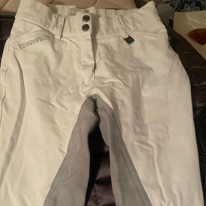 Romfh Sarafina white full seat breeches 24R
